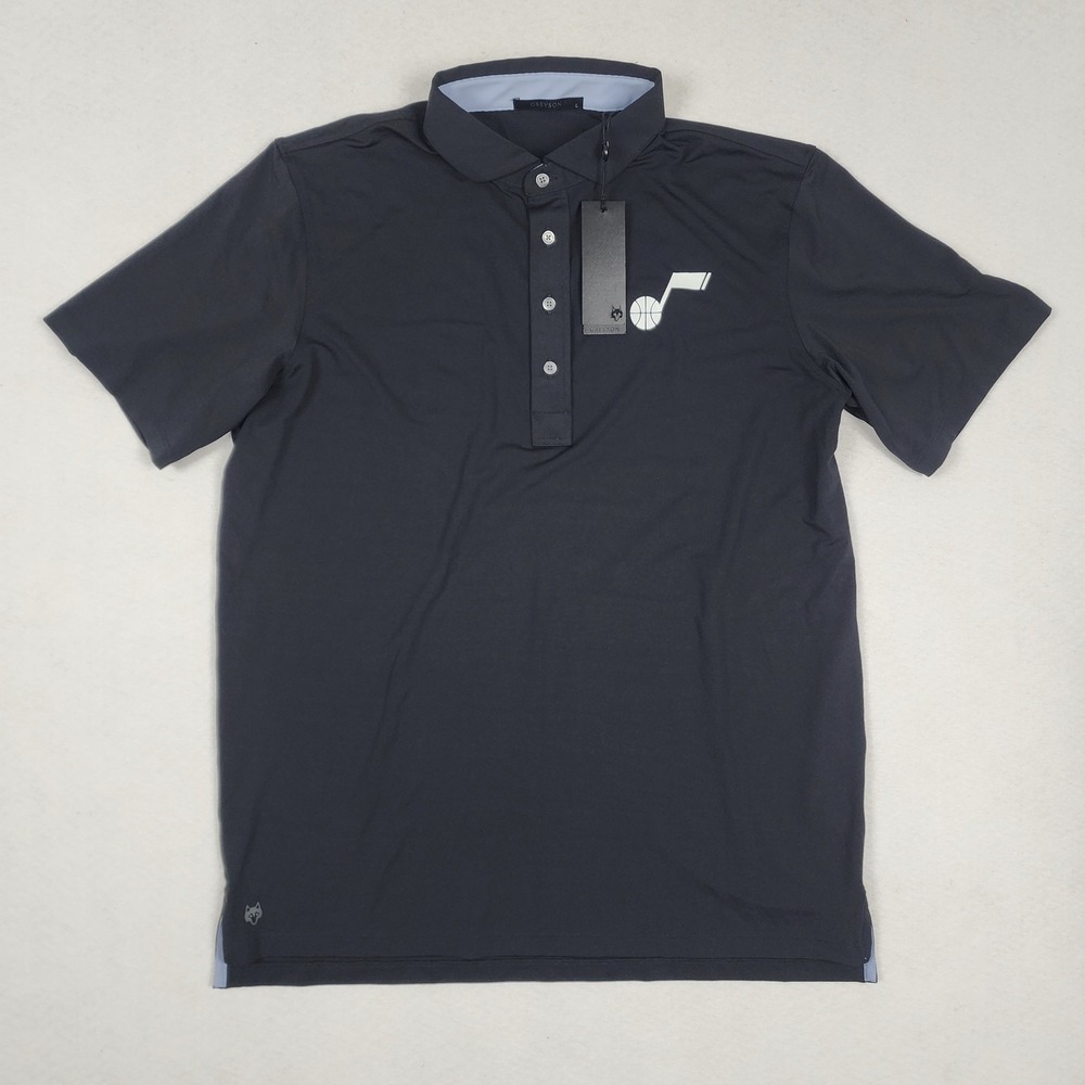 NWT Greyson Tala Polo Shirt Mens Large Utah Jazz Logo Performance Golf Sports